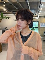 ヒュージ 表参道(huge)&nbsp;ショートボブ/ニュアンスパーマ/顔周りカット/20代30代