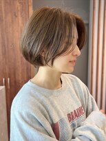 サン 白金台(SUN)&nbsp;前髪長めのリップラインショートボブ白金目黒