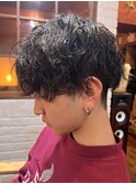 メンズパーマ 波巻き