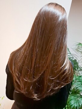 ロングヘア*レイヤーカット*ブラウンカラー*白髪染め*髪質改善