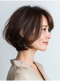 クラゲヘアー/小顔/ココアベージュ/オリーブグレー/川西