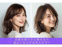 ステラ 越谷店(STELLA)の雰囲気（トリートメントカラーで白髪をカバーしながら上質なヘアカラー）