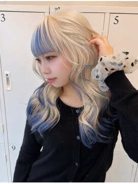 エイト プラット 渋谷2号店(EIGHT plat) ホワイトブロンド　ペールブルー　　5/12