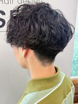 セプト 博多(SEPT.)&nbsp;メンズパーマ ツーブロックマッシュ 黒髪ショート 20代