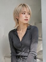 ドット ヘアー ジェム(dot.hair gem)&nbsp;ハイトーンカラー/ウルフボブ/くびれシルエット