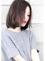 ヘアサロン ガリカ 表参道(hair salon Gallica) Gallica表参道『毛束感 ×グレージュ』切りっぱなしボブ☆ 