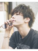 メンズ 女性にも好感度の高いマッシュヘアにユルパーマ【吉祥寺