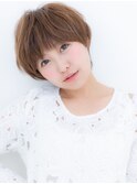 大人かわいいラベンダーベージュ♪くせ毛風小顔マッシュY川口