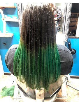 ウサギジュニア(ウサギjr.) 原色グリーングラデーション