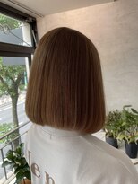 ジル アンク(Jill ankh)&nbsp;《Jillankh姫路駅前》ボブ×ミルクティーベージュ　ブリーチあり