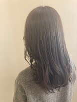 モルニ(MORNI)&nbsp;アッシュグレー_マロンベージュ Aラインボブ かきあげ