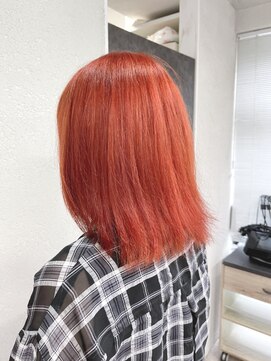 アジールヘア 所沢プロペ通り店(agir hair) アプリコットオレンジ10代20代30代