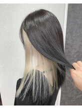 アジールヘア 所沢プロペ通り店(agir hair) インナーホワイト10代20代30代インナーカラー