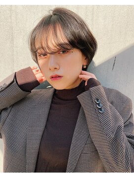 ネオリーブ アンド 渋谷店(Neolive &) 【韓国/束感ショート】大人女性×グレージュカラー