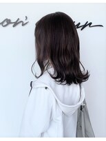 ヘアーサロン モンクール(hairsalon mon'coeur) 透明感とツヤ感ある仕上がりに☆　ダークパープル