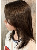 艶髪セミロング