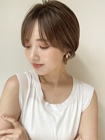 コクーン 銀座(Cocoon) 背伸びショート#切りっぱなしボブ#美髪#ピンクブラウン