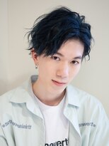 クロエバイラヴィズム 古町西堀通店(CLOE by LUVISM)&nbsp;ブルーブラック×ルーズウェーブの抜け感クールショート