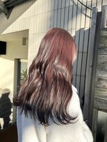 センスヘア(SENSE Hair)&nbsp;ブリーチなし艶カラー！明るめピンクブラウン