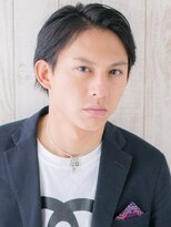 モッズヘアメン 名護大東店(mod's hair men)&nbsp;アッシュブラックで旬の七三分けウェットスタイルi名護大東