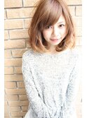 tuuli☆20代30代40代ベビーバングショコラベージュワンカール