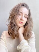 アルバム 銀座(ALBUM GINZA)&nbsp;ゆる巻きロング_ピンクブラウン切りっぱなしボブ_9172