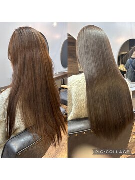 アンベリール 大名(Embellir) 髪質改善ストレート＊カラー/レイヤーカット【髪質改善】