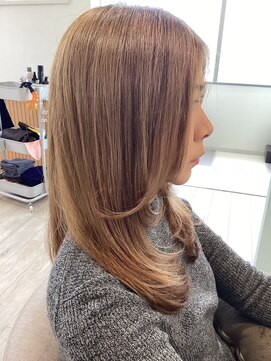 フランヘア 新宮店(Flan hair) 小顔効果抜群のフェイスレイヤーデザイン