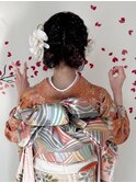 【ヘアアレンジ】あみこみスタイル【着付け】