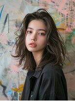 レヴ 草加店(LEV.)&nbsp;イメチェンホワイトブロンド美髪ワイドバング外ハネボブ