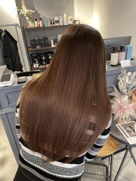 ウルヘアー(ULU hair) 艶髪ストレート♪モカブラウン♪