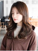 ☆レイヤーカット毛先ワンカールくせ毛風カール薄めバングデジパ
