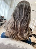 ダブルカラー/バレイヤージュ/白髪ぼかし/韓国風ヘア/髪質改善