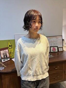 ヘアーアイストゥーレ(HAIR ICI TRE) ボブパーマニュアンスパーマラベンダーブラウン