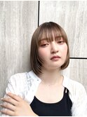 20代30代冬◎ブリーチなしアッシュボブレイヤー