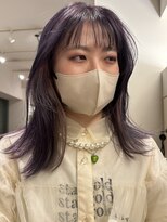 シベルバレー 横浜(sibell)&nbsp;インナーカラーセミロングレイヤーカット顔周りレイヤー