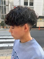 エルマーク 梅田(L-MARK)&nbsp;マッシュヘア/波巻きパーマ/men's/スパイラルパーマ