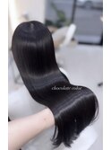 バレンタインに暗めショコラカラー♪博多美容室/博多髪質改善