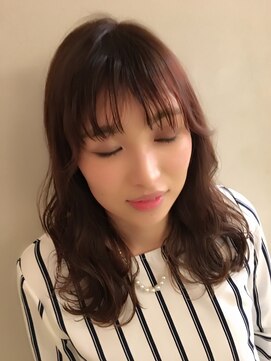 ロンド 銀座(Lond) シースルーバングが可愛いセミディ 担当本田