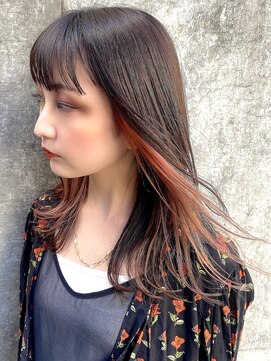 ブルーダー(Bruder) グラデーション　インナーカラー　イヤリングカラー　ブリーチ