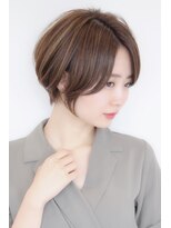 フラワー 六甲道(flower) なめらかミルクティー×フリンジショート