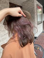 トリコ ヘアアンドケアスペース(trico hair&care space) グレージュ/ピンクベージュ/イヤリングカラー/グレージュカラー