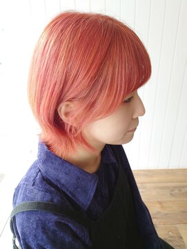 シザーズ(scissors) オレンジ系ピンク