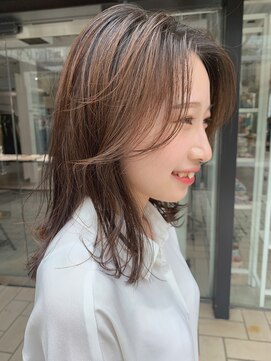 アクアオモテサンドウ(ACQUA omotesando) ☆韓国風レイヤーカットチョコレートブラウンふんわりカール