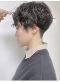 【morio原宿】刈り上げマッシュショート　くるくるパーマ　宮本