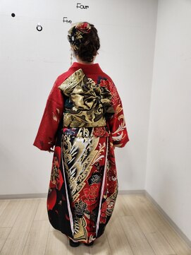美容室アール 成人式着付け