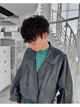 ブランコジーサウス(BLANCO G South) 刈り上げないマッシュ スパイラルパーマ