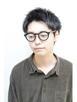 モリゲン フェローシップ レグ(MORIGEN fellowship REGU)&nbsp;アップバングアッシュブラックカルマパーマベリーショート0506