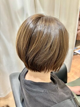 リシェールグリーン 越谷花田店(RICHAIR GREEN) デザインカラー/レイヤーカット/ウェットヘア/オリーブベージュ