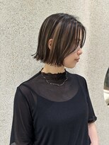 マイル 渋谷(mile)&nbsp;切りっぱなしボブ×デザインカラー